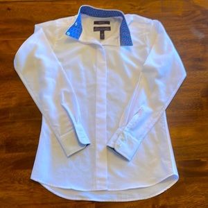 Girls Essex Classics equestrian show shirt - white size 12